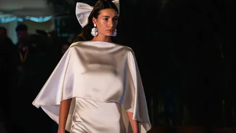 La Plaza Alta durante la celebraci&oacute;n de la pasarela &ldquo;Algeciras de Moda&rdquo;, con dise&ntilde;adores y modelos presentando sus colecciones - FOTO: FJ Ben&iacute;tez