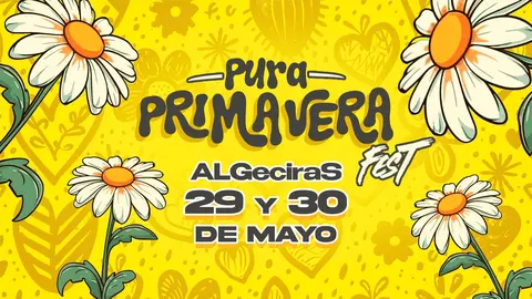 Cartel anunciador de la segunda edici&oacute;n del Pura Primavera Fest en Algeciras