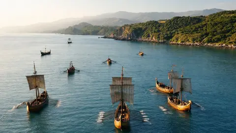 Vista general del entorno de Carteia, enclave estrat&eacute;gico de la Bah&iacute;a de Algeciras en &eacute;poca romana