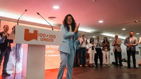Imagen del acto de presentaci&oacute;n de la candidatura de 100x100 Unidos celebrado en Los Barrios.