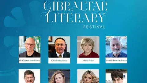 Cartel ponentes Festival literario de Gibraltar Gibunco 2026