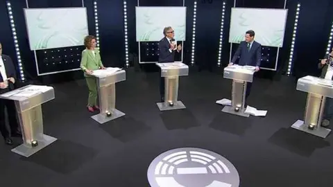 Debate a cinco organizado por RTVE para las elecciones andaluzas del 17 de mayo