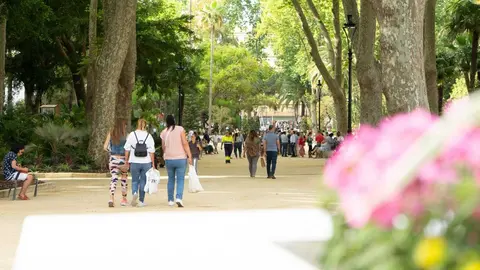Imagen general del parque Mar&iacute;a Cristina tras las actuaciones de remodelaci&oacute;n realizadas en el recinto.