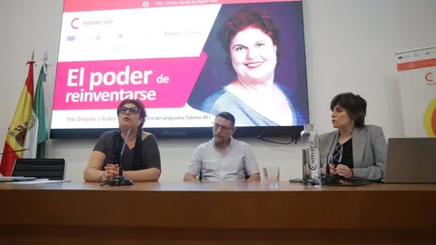 Un momento del Encuentro 45+ celebrado este viernes en la sede de la C&aacute;mara de Comercio en Algeciras.