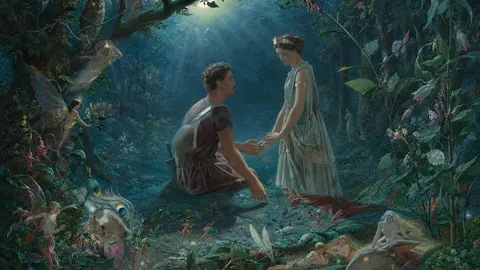 Escena inspirada en el universo fant&aacute;stico de &ldquo;Sue&ntilde;o de una noche de verano&rdquo;, la c&eacute;lebre comedia de William Shakespeare.