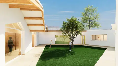 Recreaci&oacute;n virtual del futuro centro integral para personas con autismo proyectado en Do&ntilde;a Casilda