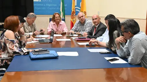 Un momento de la Comisi&oacute;n Informativa celebrada en el Ayuntamiento de Algeciras