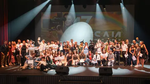Entrega de premios durante la gala de clausura de FICSAN 2026 en el Teatro Juan Luis Galiardo - FOTO: FJ Ben&iacute;tez