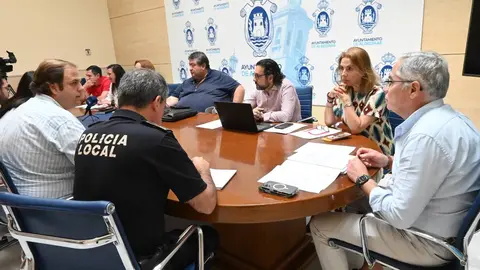 Reuni&oacute;n de la Comisi&oacute;n de Seguridad Ciudadana celebrada en el Ayuntamiento de Algeciras