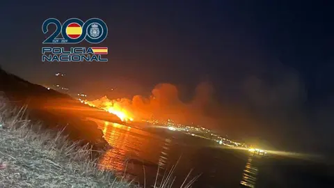 Vista general del &aacute;rea afectada por el incendio registrado en el Parque del Centenario