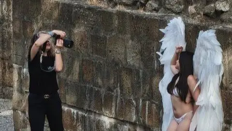 Participantes de la acci&oacute;n fotogr&aacute;fica celebrada en Las Ruinas de Algeciras