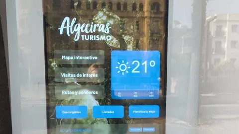 Uno de los nuevos t&oacute;tems digitales instalados para mejorar la informaci&oacute;n tur&iacute;stica en la ciudad