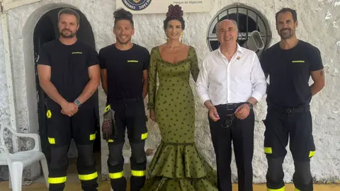 Efectivos de seguridad y emergencias durante el dispositivo especial de la Feria Real