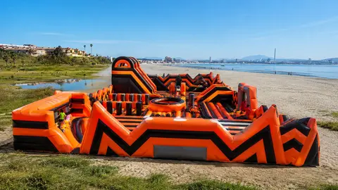 El castillo hinchable &lsquo;Ninja Warrior&rsquo; llegar&aacute; a la playa de La Concha el pr&oacute;ximo 17 de julio