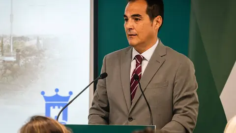 Jos&eacute; Antonio Nieto durante un acto institucional relacionado con las infraestructuras judiciales de Andaluc&iacute;a - FOTO: FJ Ben&iacute;tez