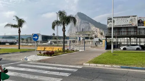 Juan Franco durante una comparecencia institucional sobre la nueva etapa en la frontera con Gibraltar