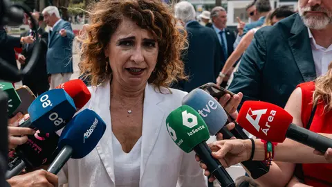 Mar&iacute;a Jes&uacute;s Montero durante su comparecencia para valorar el acuerdo sobre Gibraltar - FOTO: FJ Ben&iacute;tez