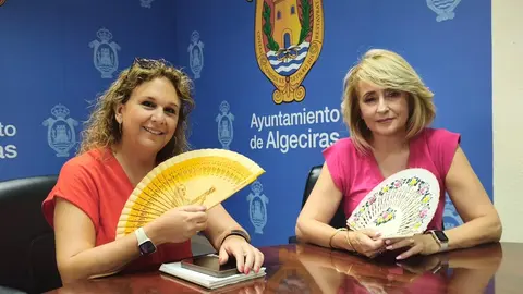 Pilar Pintor y M&oacute;nika Bellido durante el encuentro celebrado para abordar futuras iniciativas culturales
