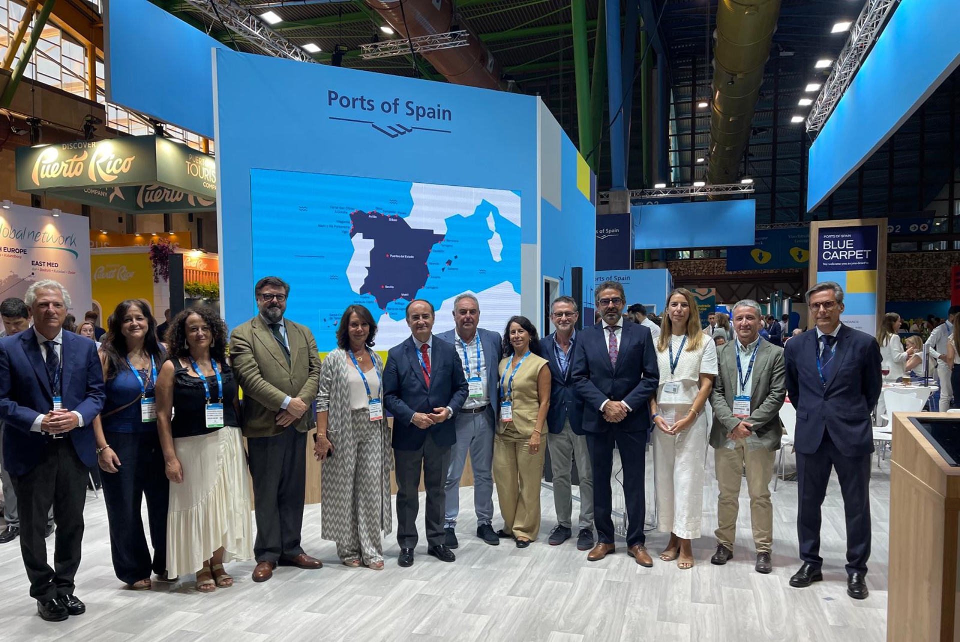 Delegación de la APBA y la comunidad portuaria representada en la cita que se celebra en Málaga