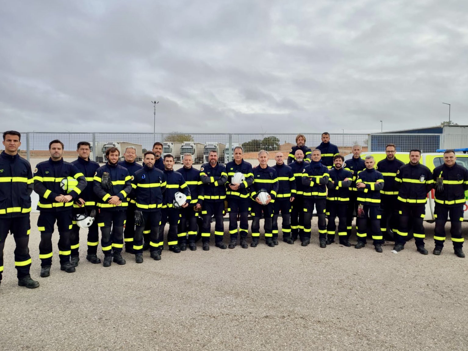 Bomberos de la provincia, entre ellos varios campogibraltareños, ya están en tierras valencianas. FOTO- Consorcio Cádiz