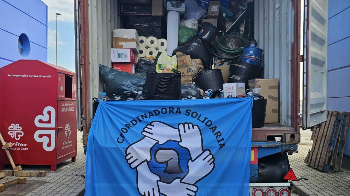 Parte de las donaciones que han viajado a Valencia
