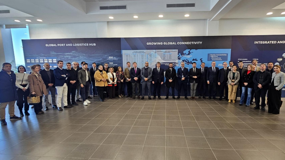 Representantes de la comarca, en su visita a Tánger