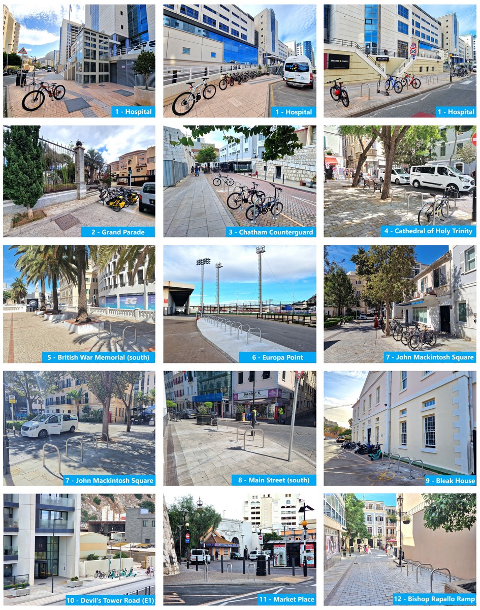 Nuevos espacios de aparcamientos para bicicletas