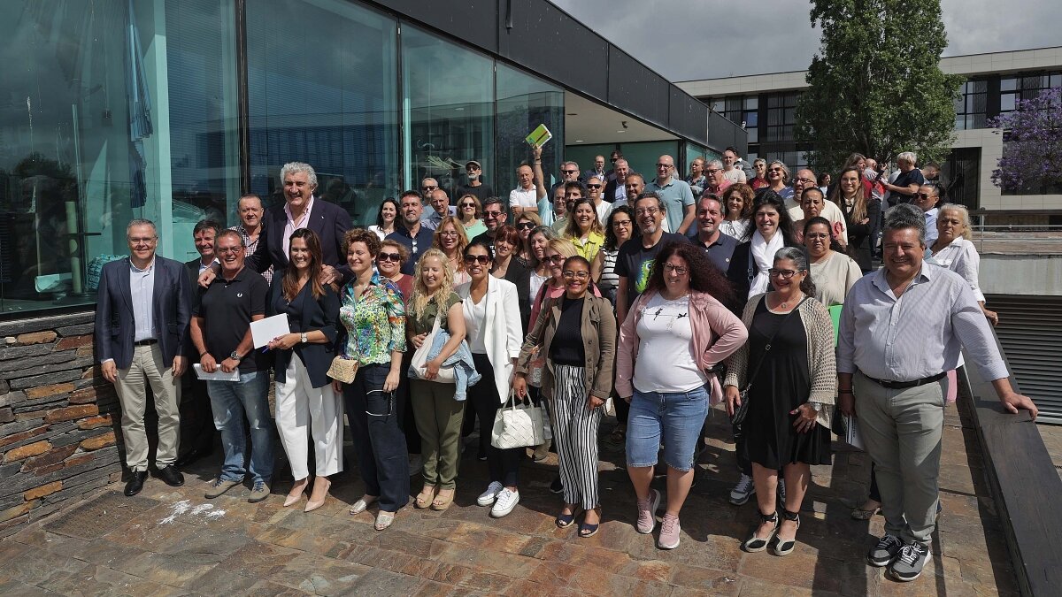 Romay, con todos los participantes