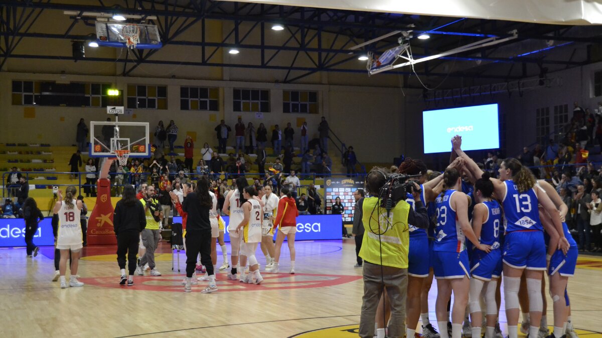 Fin del Partido España vs Italia Baloncesto Femenino