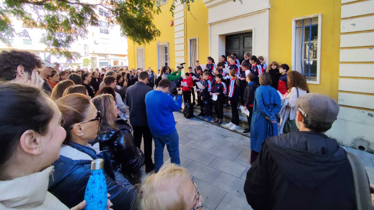 Alumnos del Colegio Salesianos de La Línea