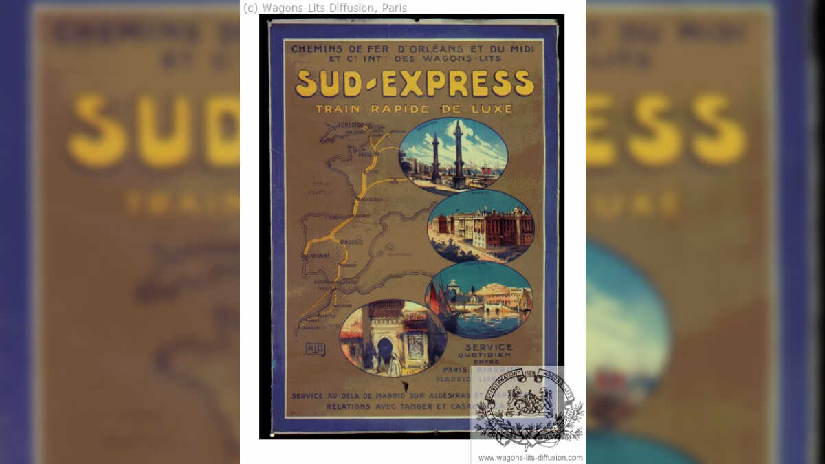 Imagen del antiguo cartel del tren