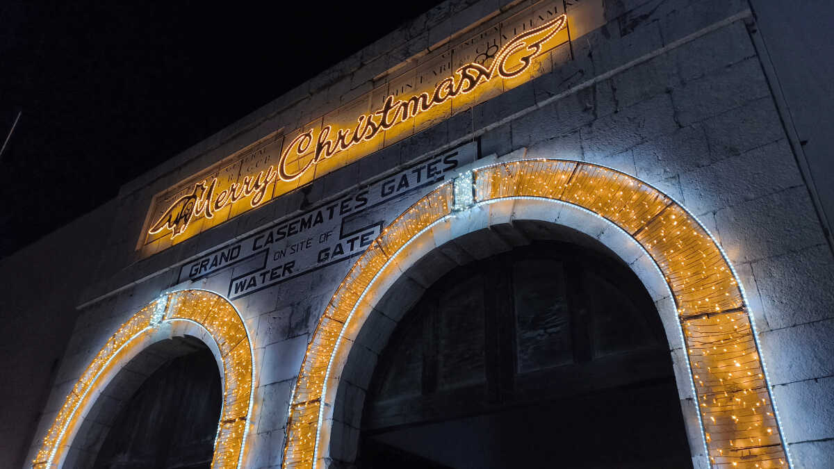 Grand Casemates Gates, en Navidad - FOTO: Lucía Becerra
