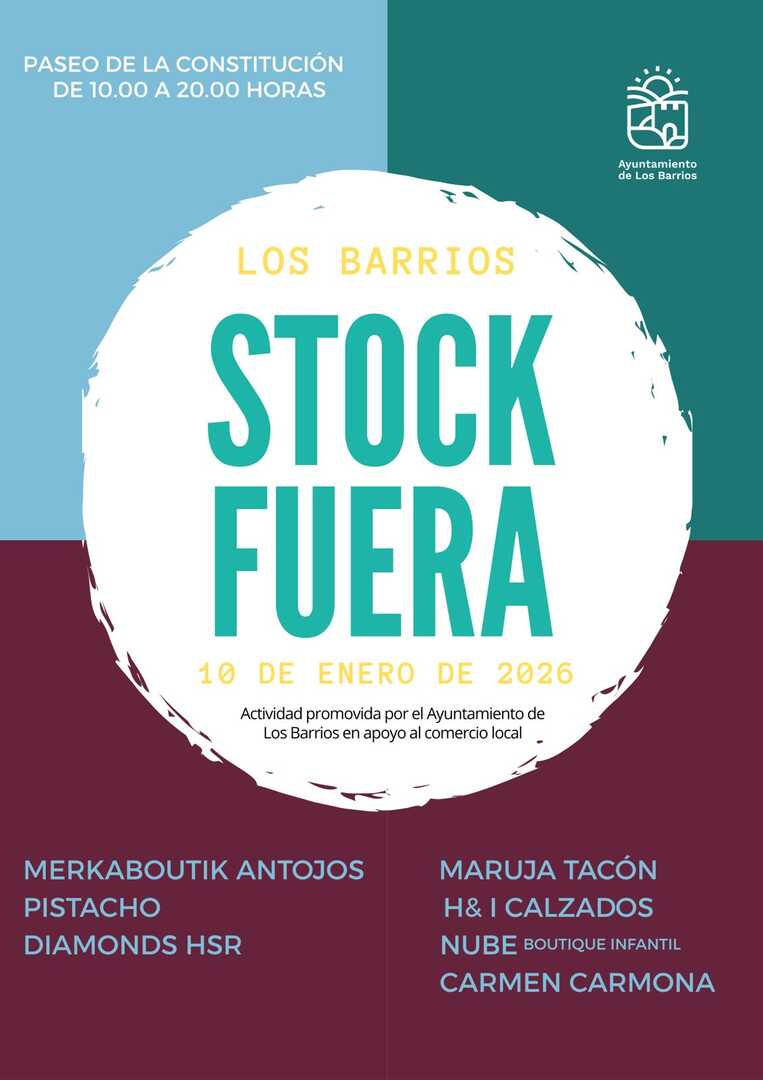 Cartel Oficial Stock Fuera Los Barrios
