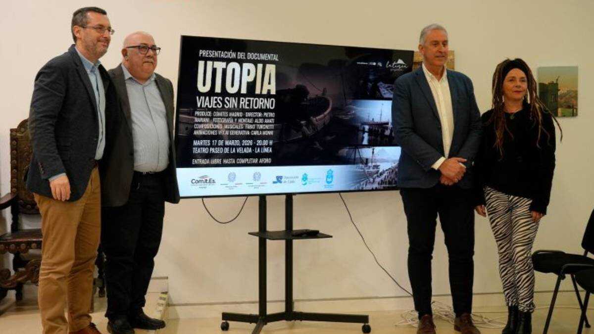 El alcalde Juan Franco, junto a la concejal de Cultura, Raquel Ñeco, el presidente del Comité de Italianos en el Extranjero de Madrid, Andrea Lazzari, y el consejero Pietro Marini